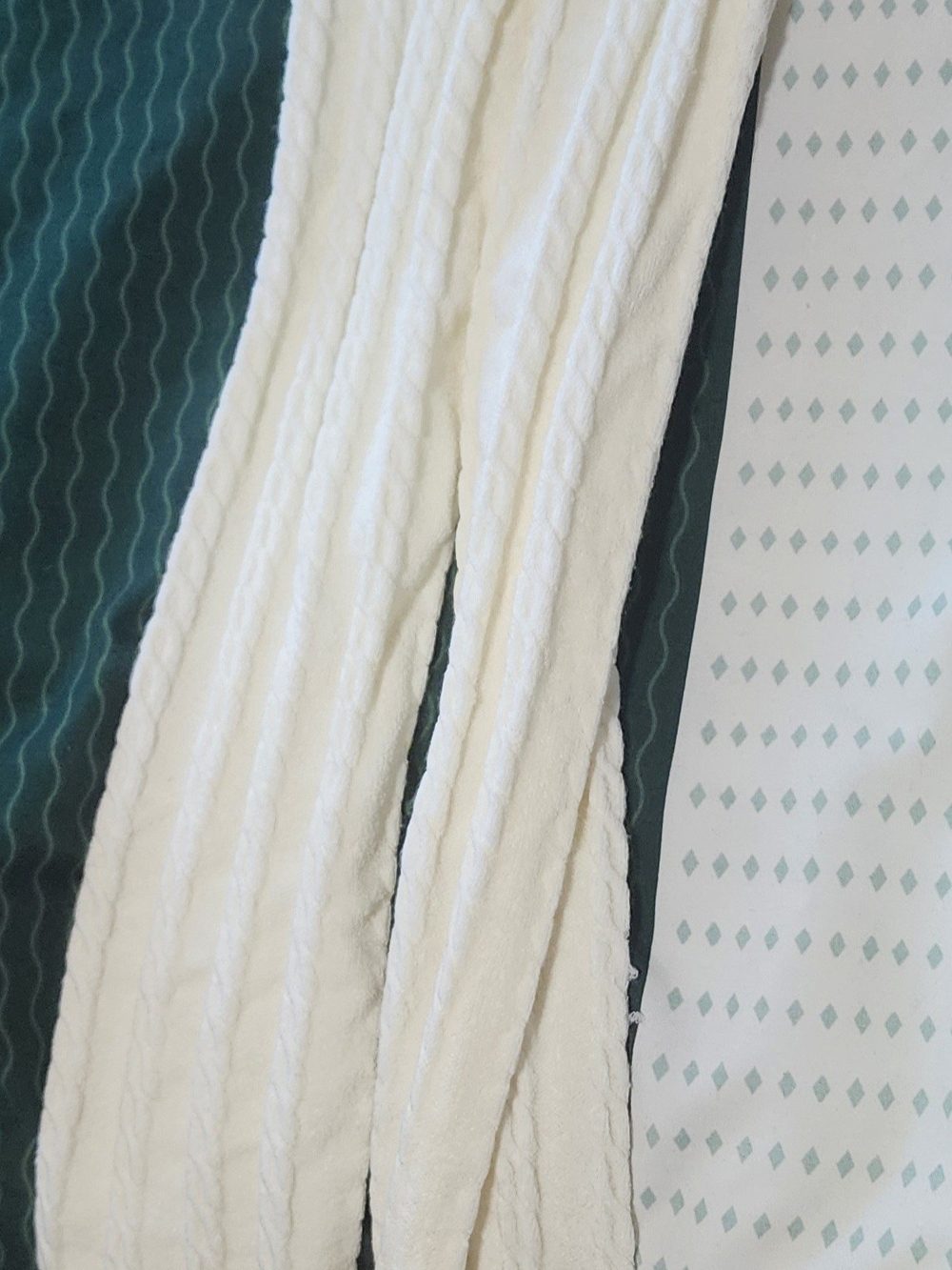 Kids Cream Cable Knit Tights